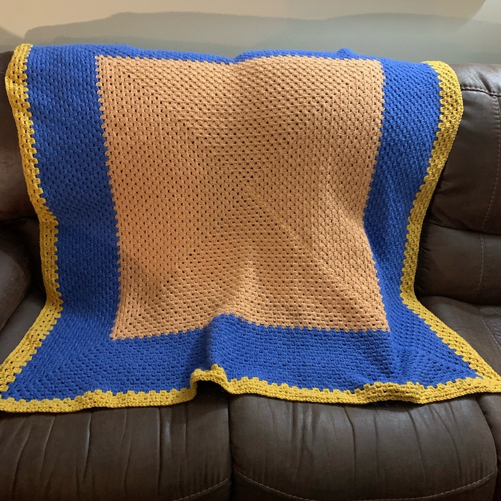 Granny Square Blanket, 52 inches x 52 inches